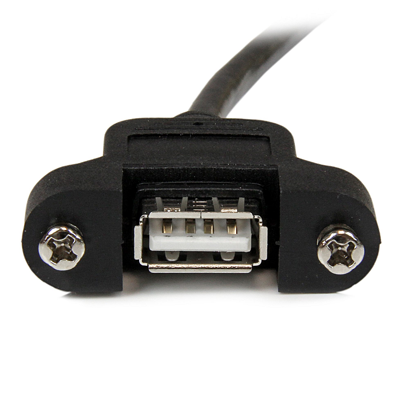 StarTech USBPNLAFAM3 3 ft Panel Mount USB Cable A to A - F/M